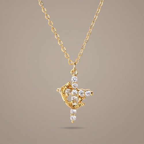 Cross Crown Necklace