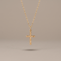 Floral Cross Necklace