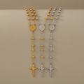 Stainless Steel Beads St. Benedict Crucifix Rosary