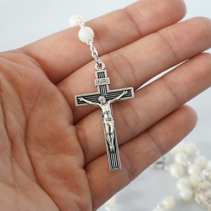 The Four Temples of Christ Mother-of-Pearl Rosary