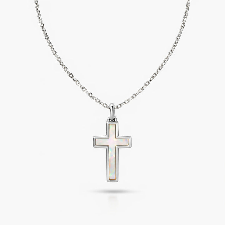 Opal Cross necklace