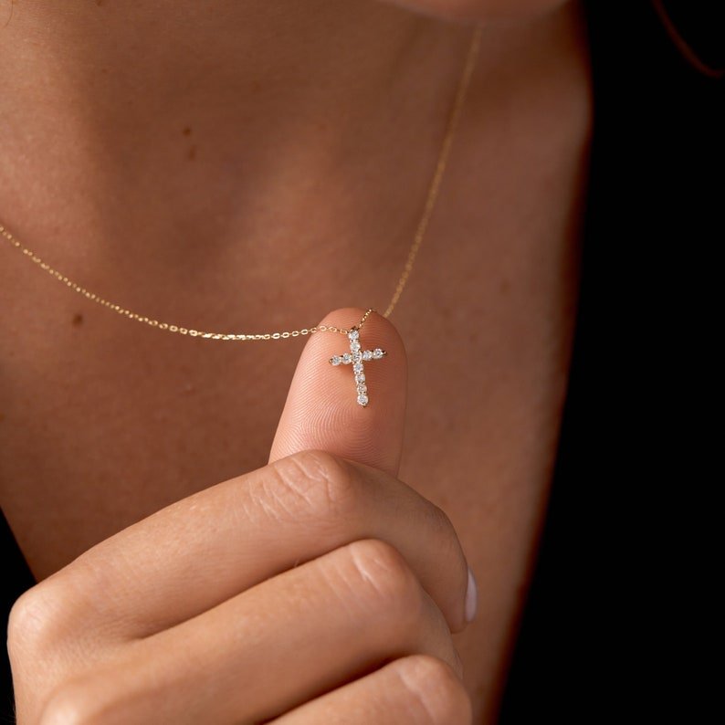 CZ STONE CROSS