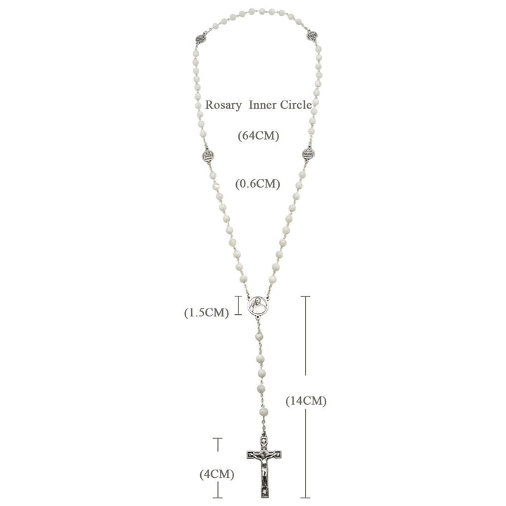 The Four Temples of Christ Mother-of-Pearl Rosary