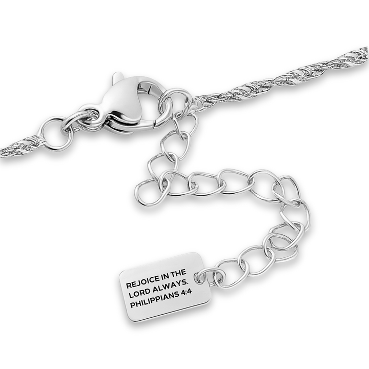Faith Moves Mountains Necklace in Gold and Silver