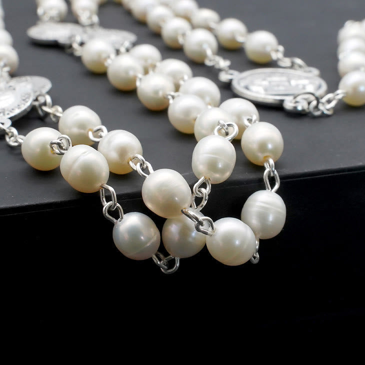 The Four Temples of Christ Mother-of-Pearl Rosary