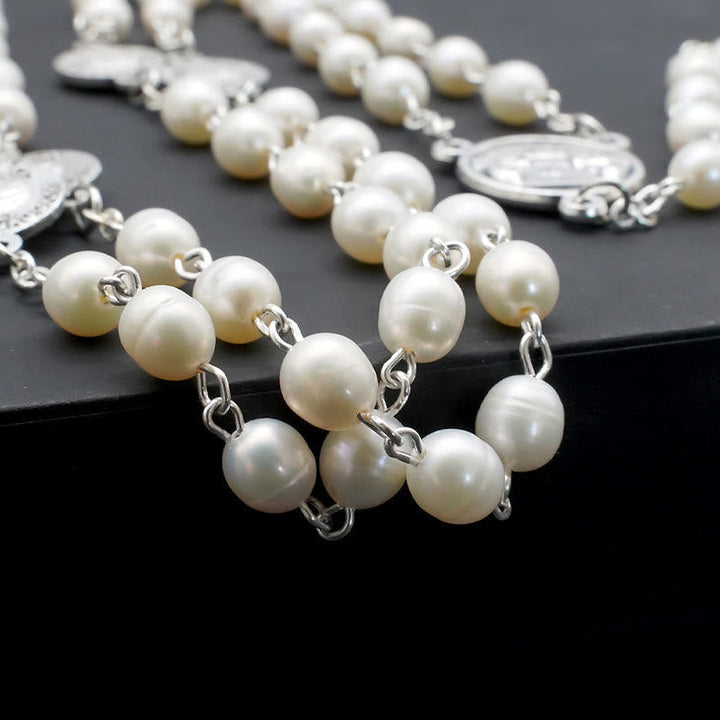 The Four Temples of Christ Mother-of-Pearl Rosary