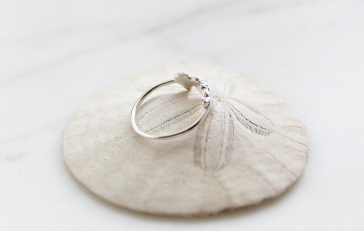 Sacred Hearts of the Holy Family Ring in Sterling Silver
