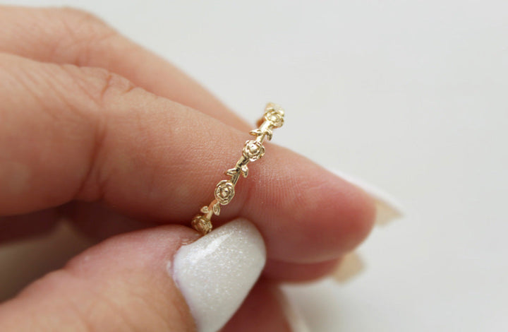 Mystical Rose Ring in Gold Vermeil