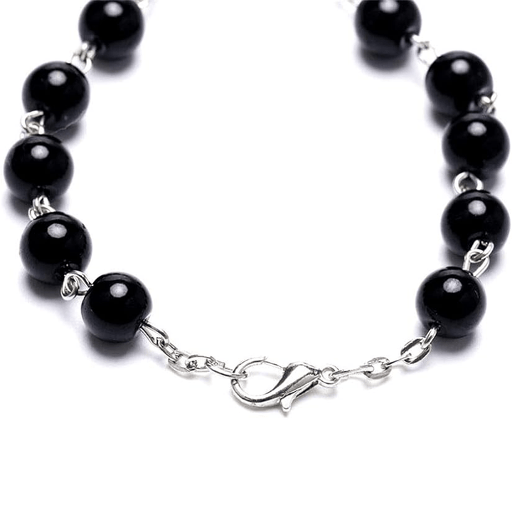 Handmade Beaded Cross Bracelet Pocket Rosary