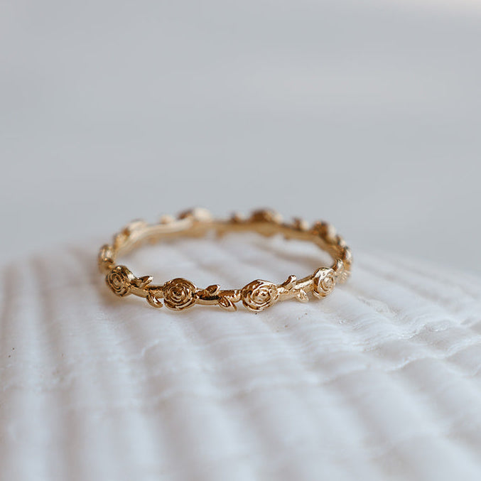 Mystical Rose Ring in Gold Vermeil