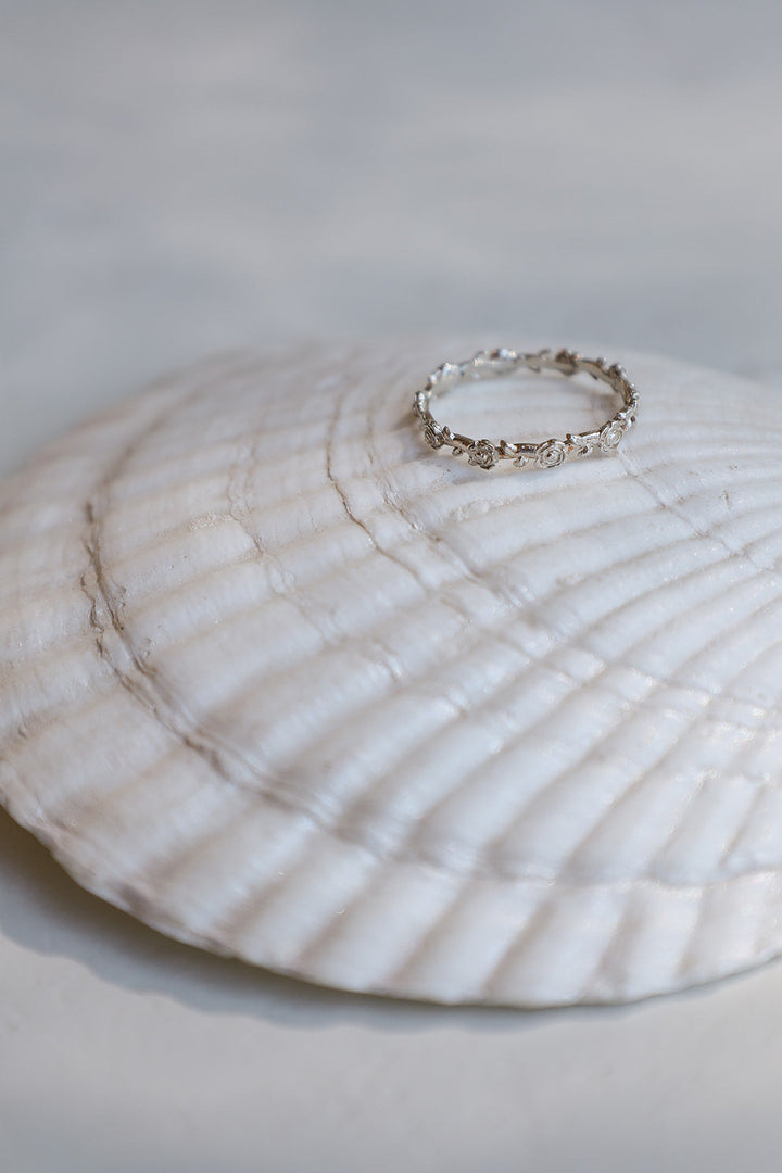 Mystical Rose Ring in Sterling Silver