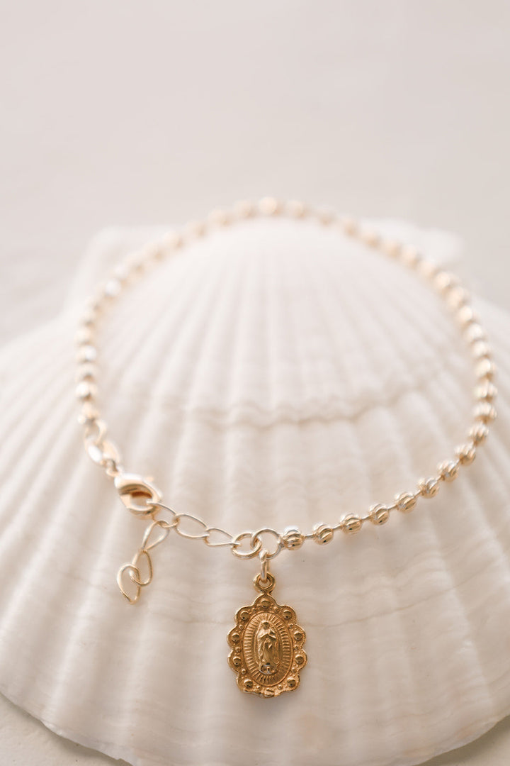 Our Lady of Guadalupe Scalloped Bracelet