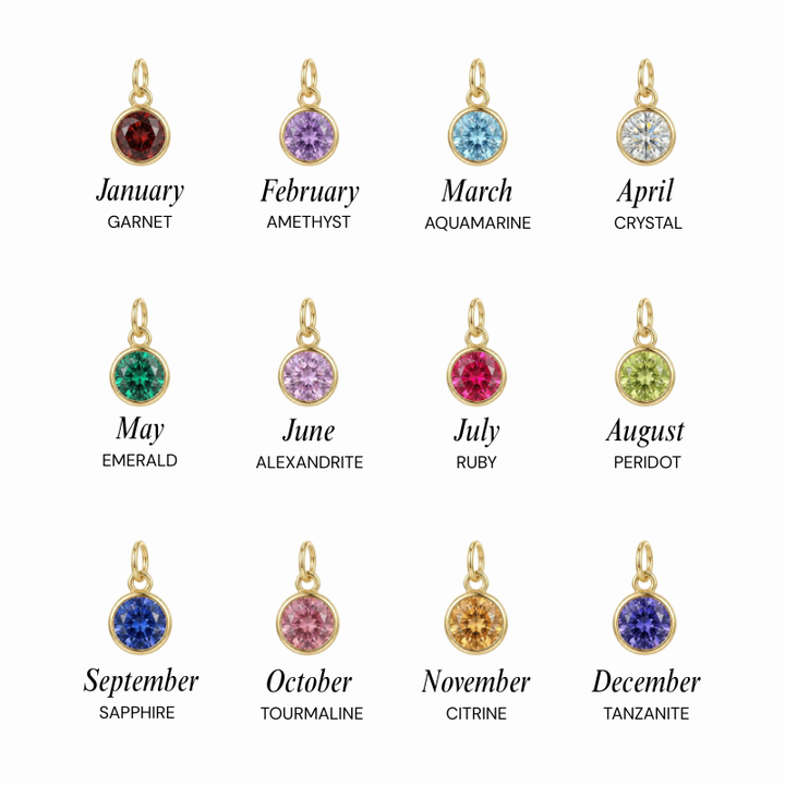 Birthstone Cross Necklace