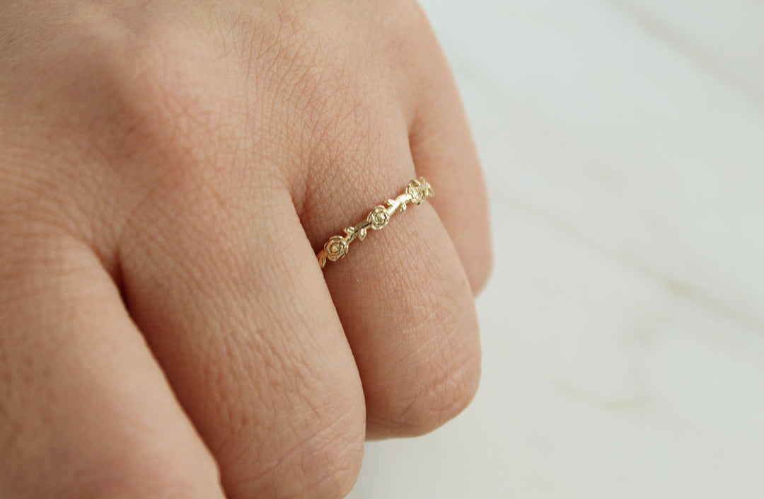 Mystical Rose Ring in Gold Vermeil