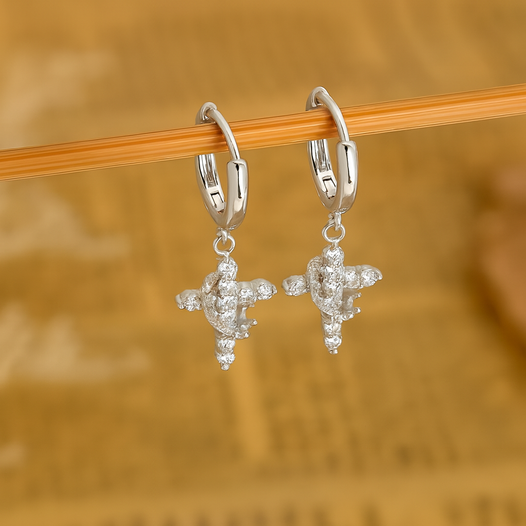 Cross & Crown Earrings