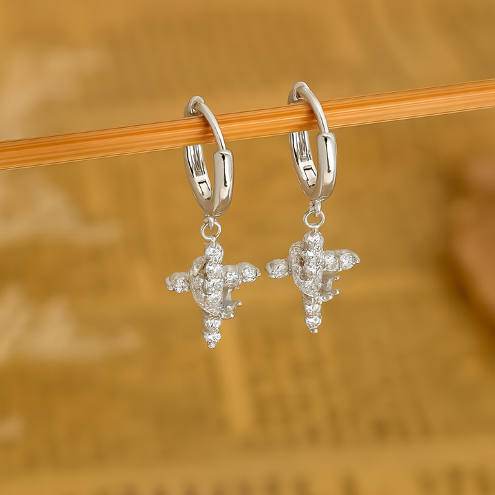 Cross & Crown Earrings