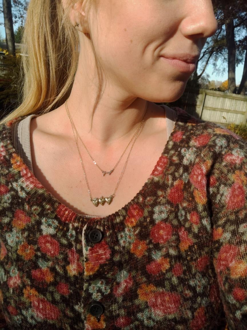 Sacred Hearts of the Holy Family Necklace