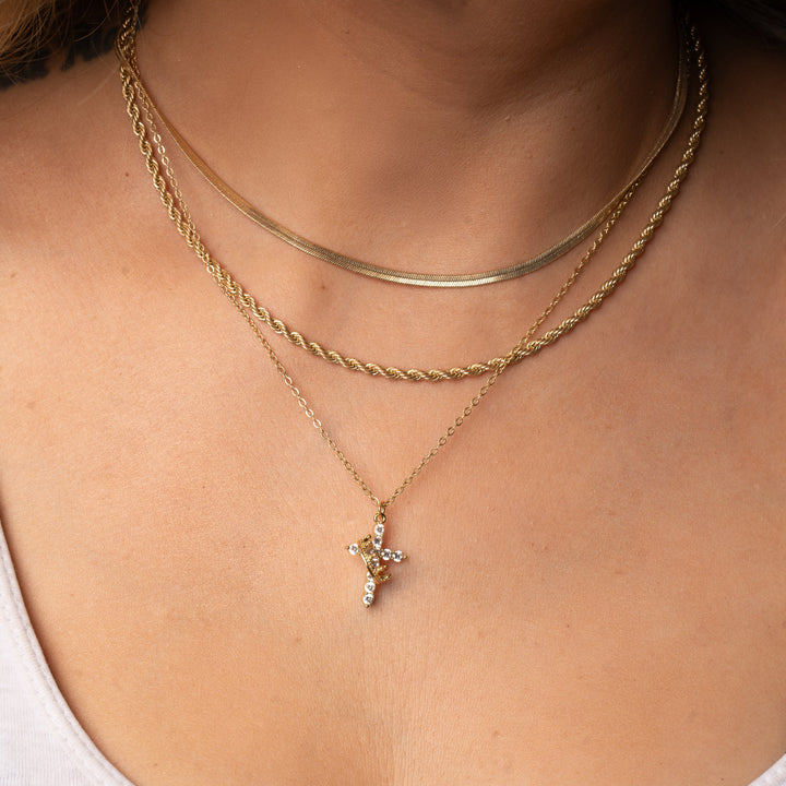 Cross Crown Necklace