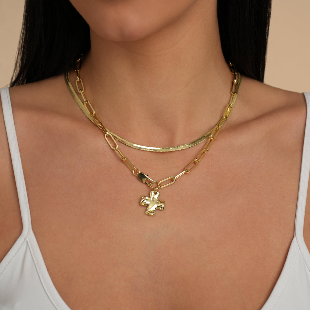 Chunky Cross Necklace
