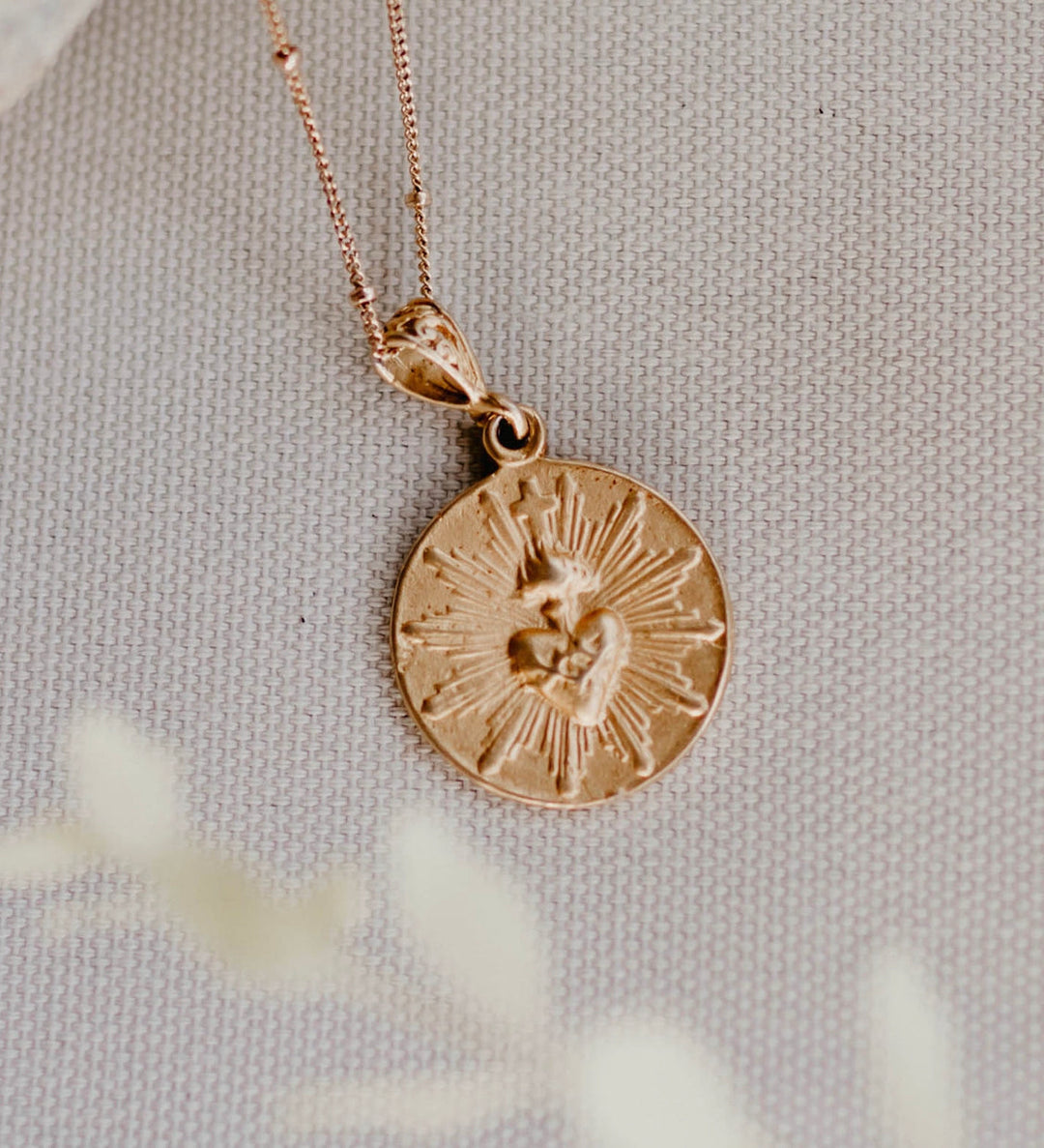 Most Sacred Heart Coin Necklace