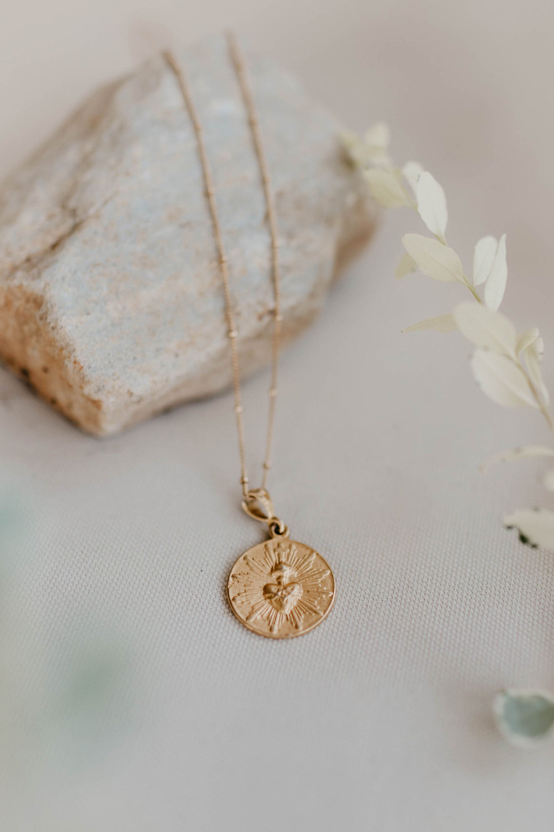 Most Sacred Heart Coin Necklace