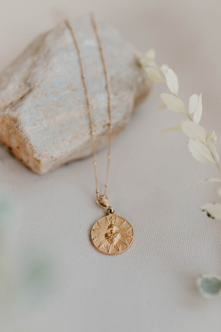 Most Sacred Heart Coin Necklace