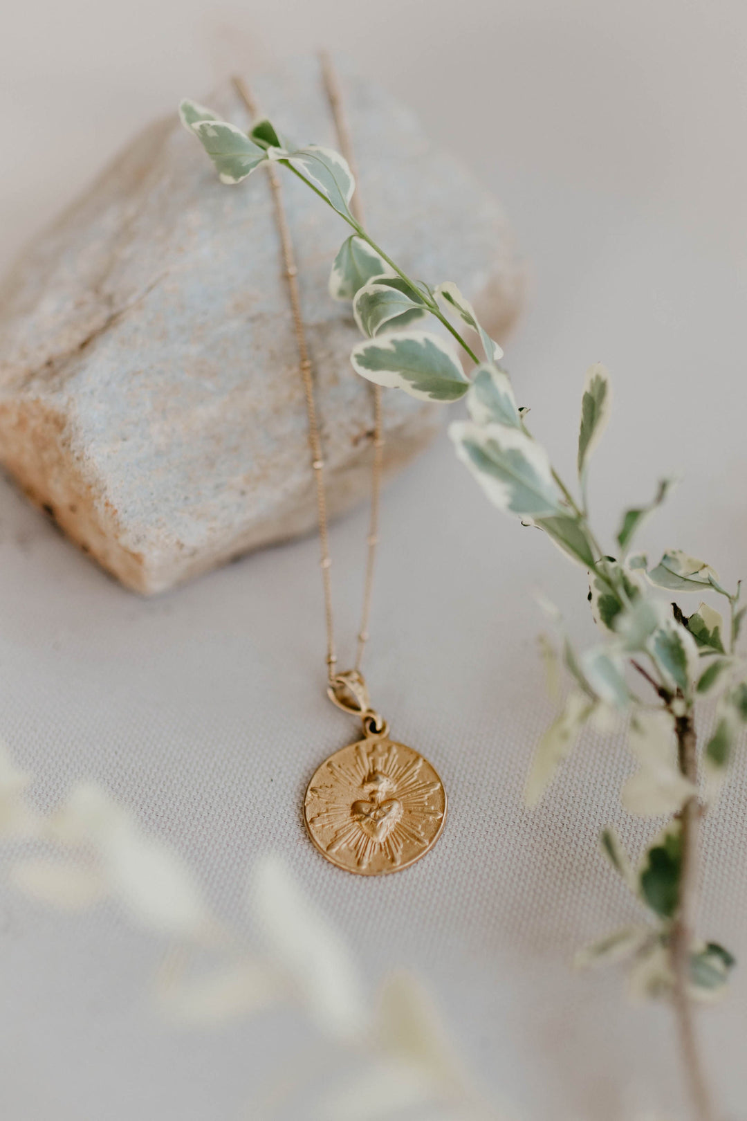 Most Sacred Heart Coin Necklace