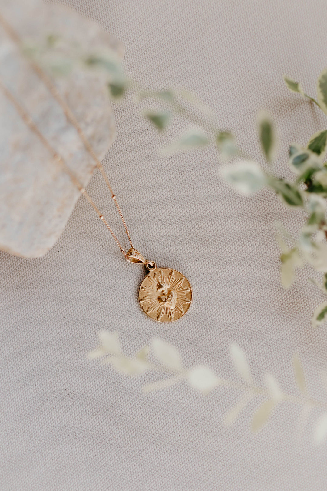 Most Sacred Heart Coin Necklace