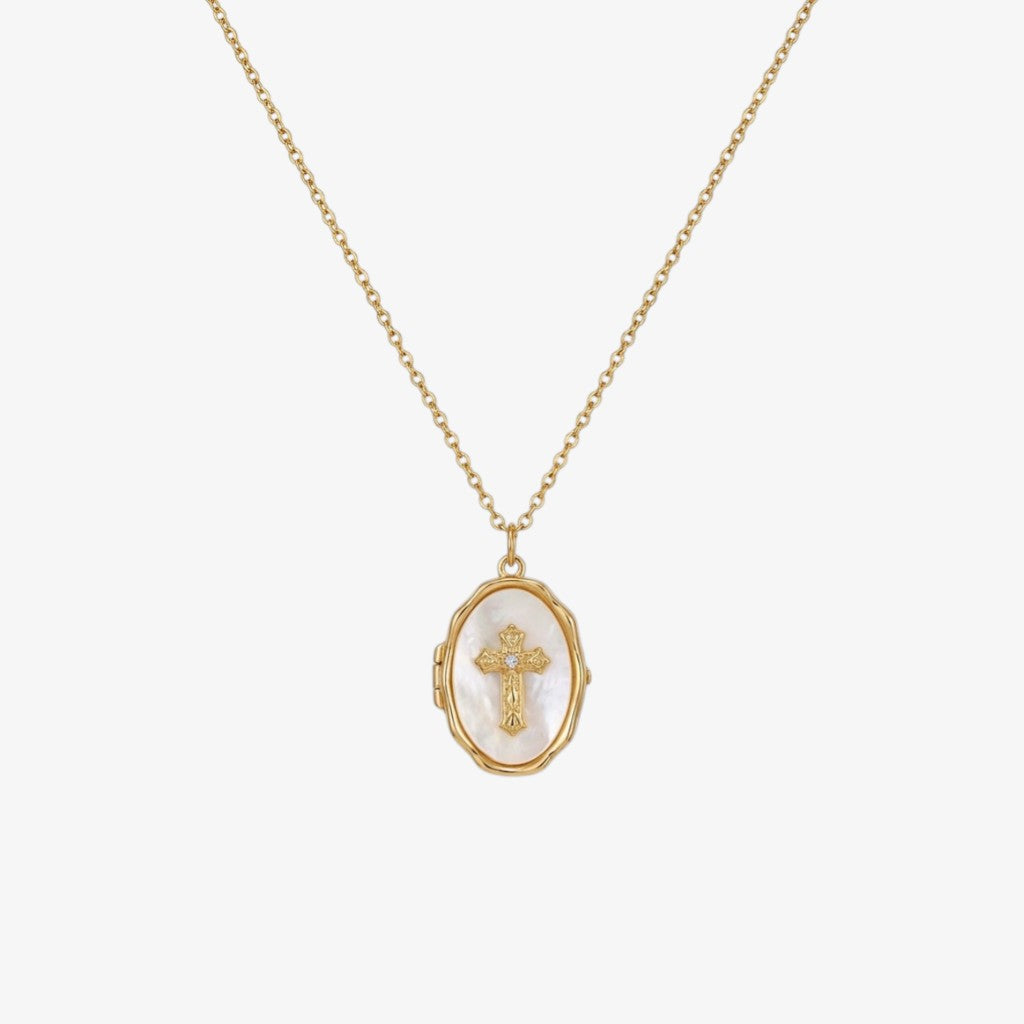 Cross Locket Necklace