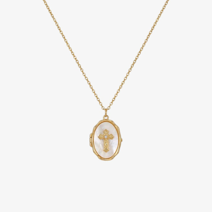 Cross Locket Necklace