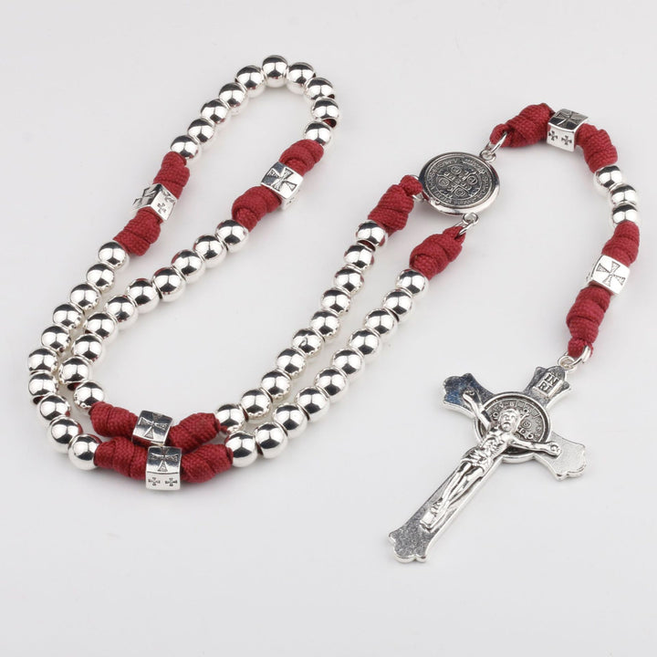 Four-Leaf Clover Crucifix Paracord Rosary