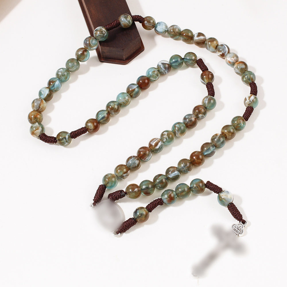 St. Christopher Medal Multicolor Rosary