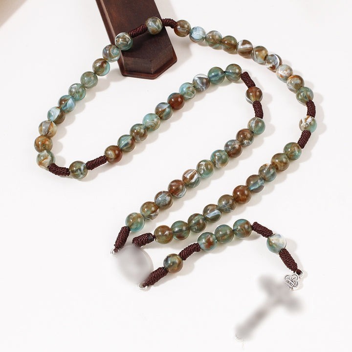 St. Christopher Medal Multicolor Rosary