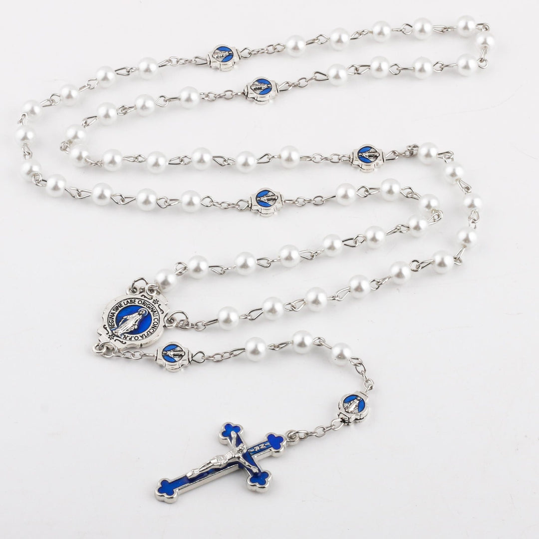 Enamel Holy Spirit Catholic Rosary