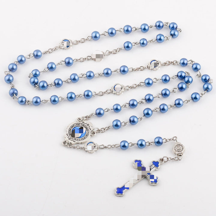 Enamel Holy Spirit Catholic Rosary
