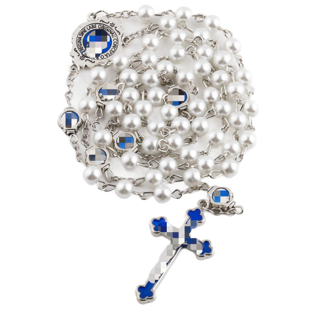 Enamel Holy Spirit Catholic Rosary