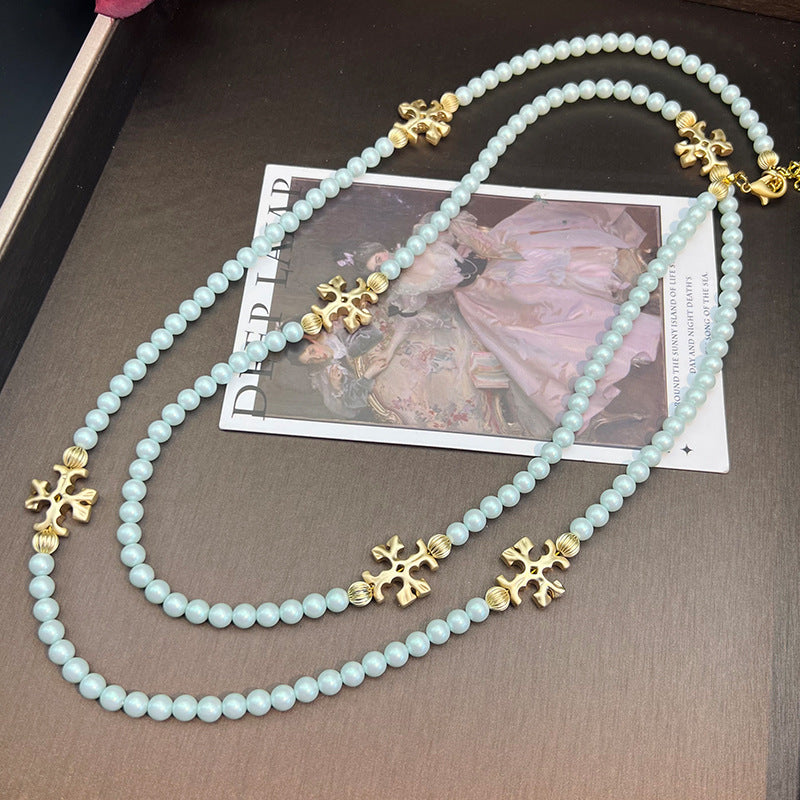 Purple & Pink Cat's Eye & Matte Glass Butterfly Rosary