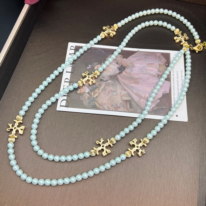 Purple & Pink Cat's Eye & Matte Glass Butterfly Rosary
