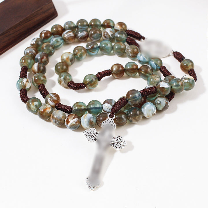 St. Christopher Medal Multicolor Rosary
