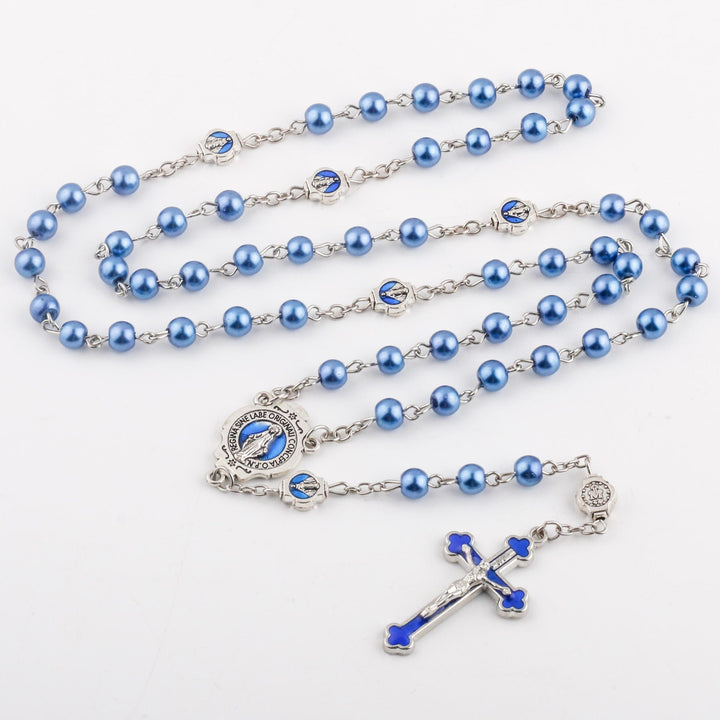 Enamel Holy Spirit Catholic Rosary