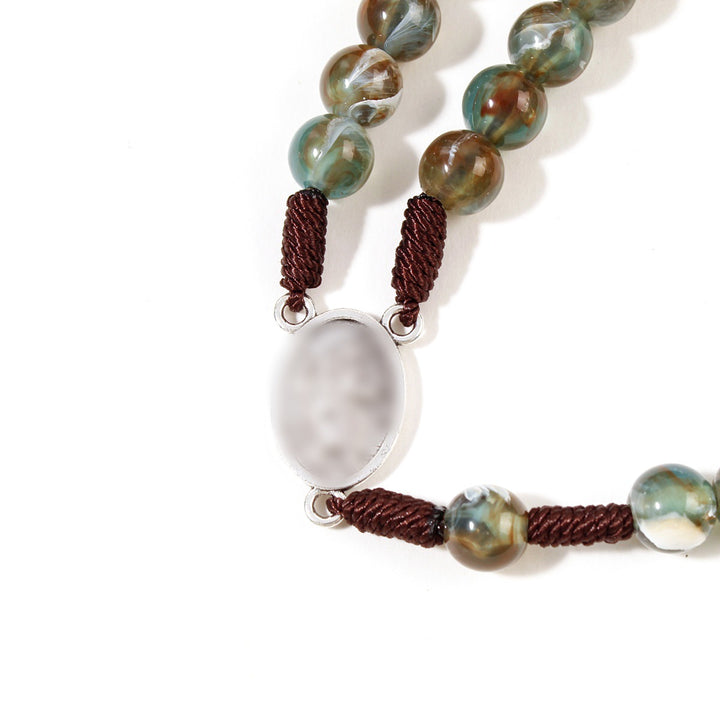 St. Christopher Medal Multicolor Rosary