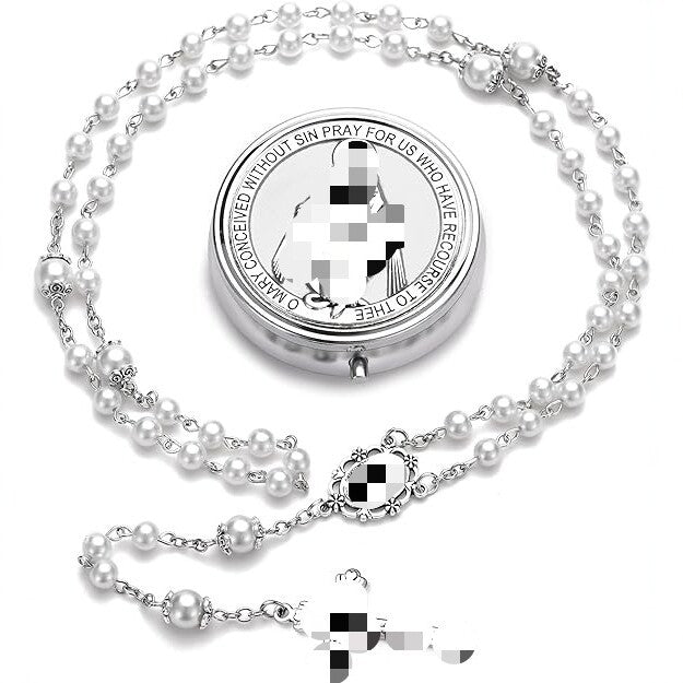 Enamel Holy Spirit Catholic Rosary