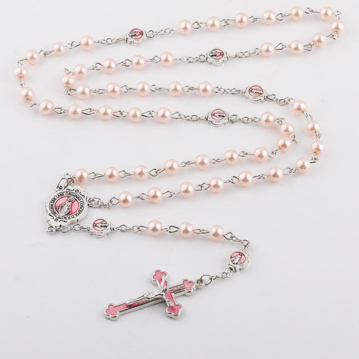 Enamel Holy Spirit Catholic Rosary