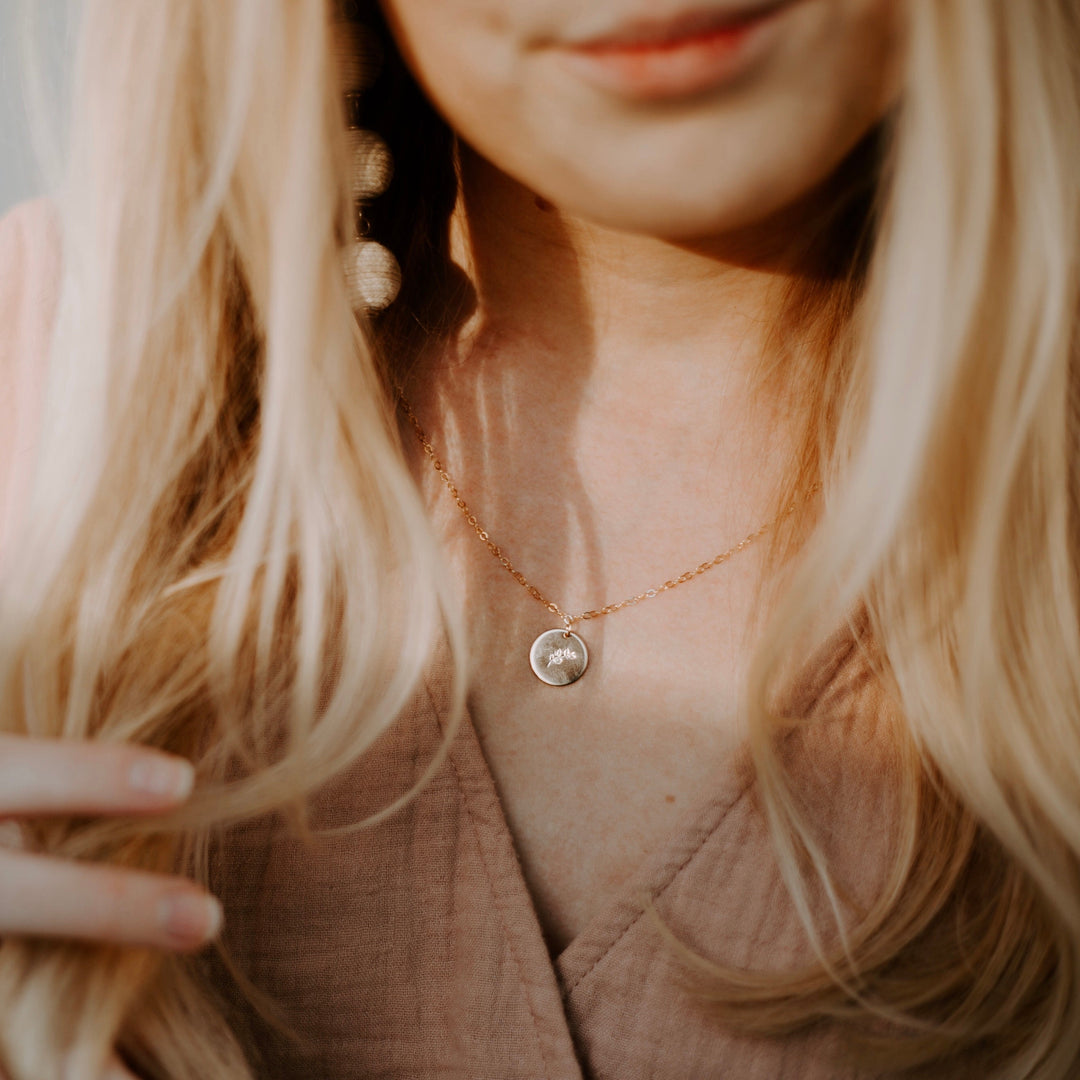 Vine & Branches Disc Necklace