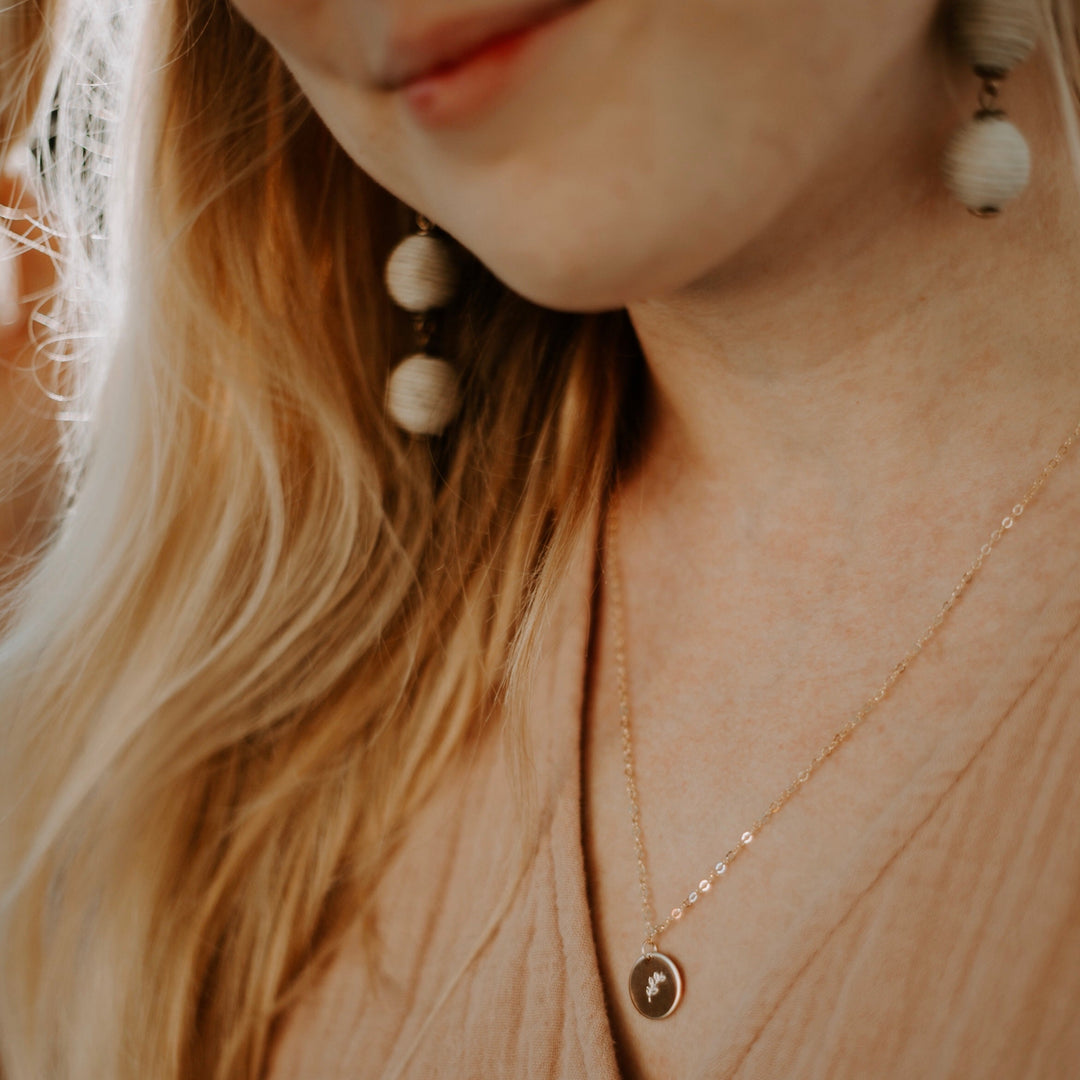 Vine & Branches Disc Necklace