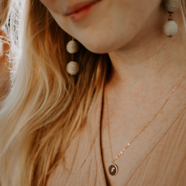 Vine & Branches Disc Necklace