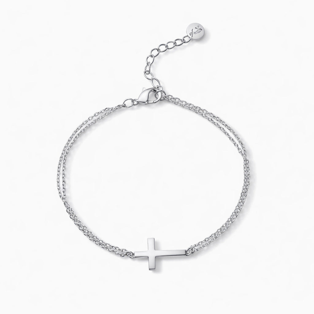 Slat Cross Bracelet