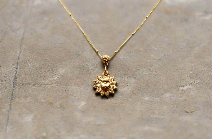 Most Sacred Heart Scalloped Necklace