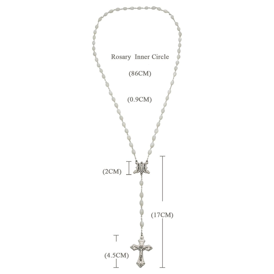 Blessed Virgin Mary Catholic Mother-of-Pearl Rosary