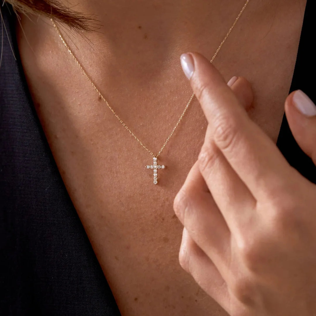 CZ STONE CROSS